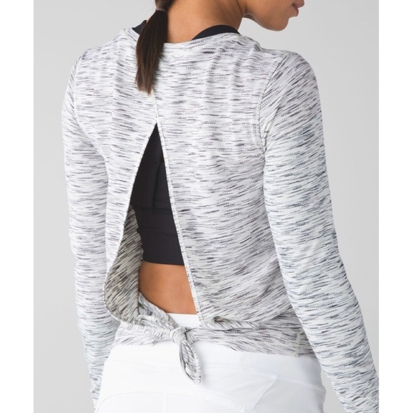 lululemon athletica Tops - Lululemon Open Back Long Sleeve Top
